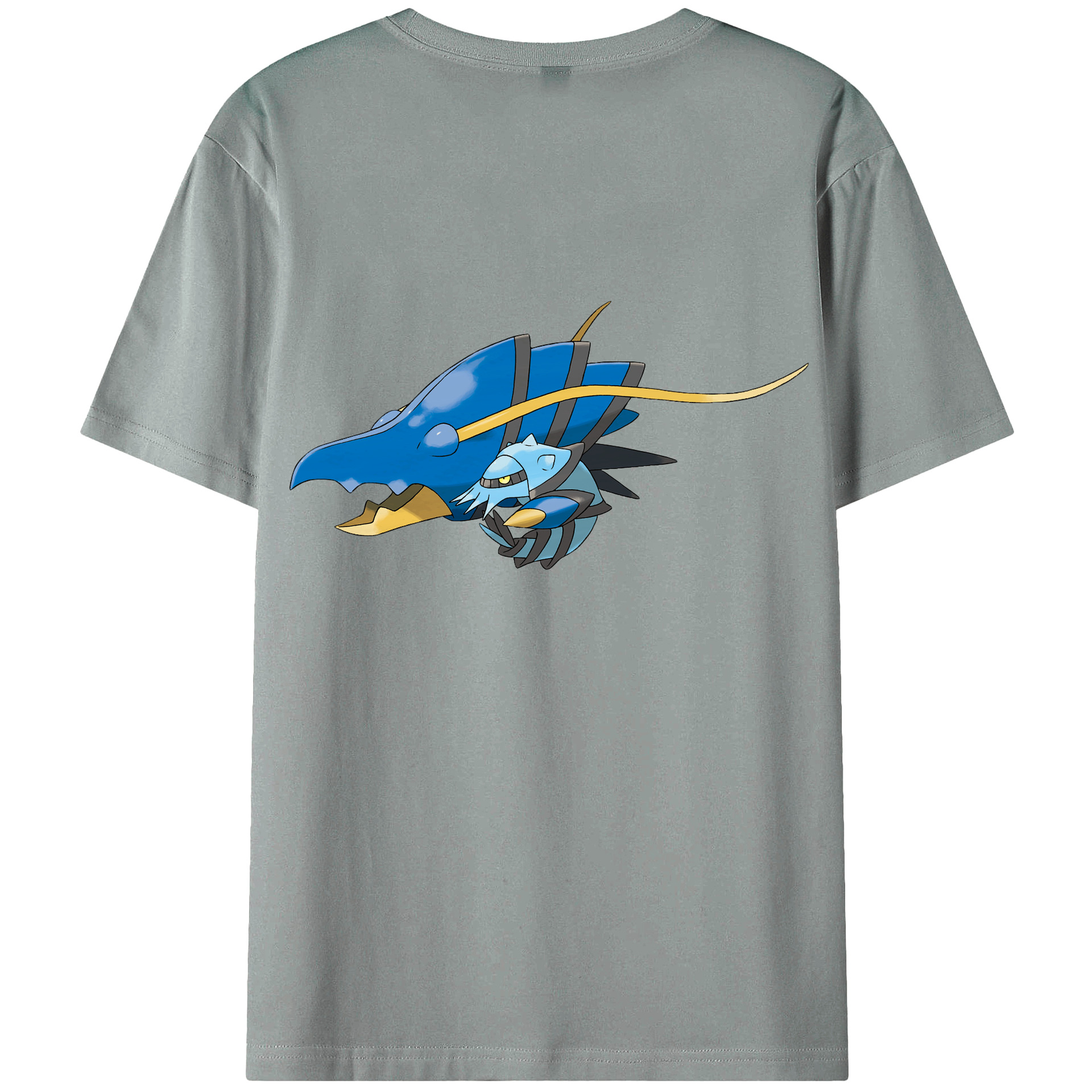 （画像用） ポケットモンスター Pokémon 綿100％ メンズ半袖Tシャツ（バックプリント） 通気性